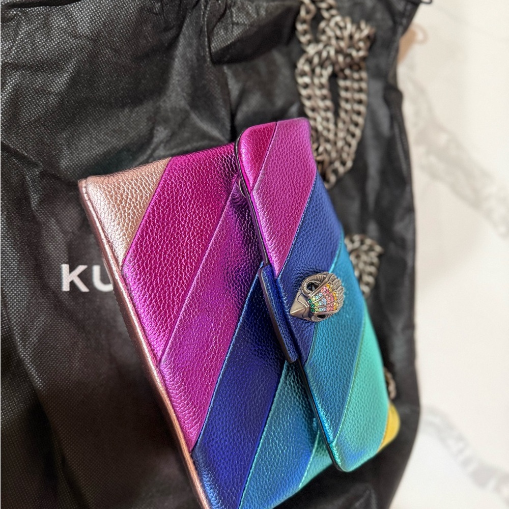 Kurt Geiger Multicolor Chevron Crossbody Bag - Picture 2 of 2